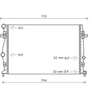 Diederichs DCM3474 Radiateur