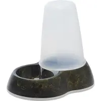Savic voerdispencer loop marble zwart / goud 26x17,5x23 cm 1,5 ltr