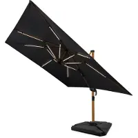 Vonroc LED Parasolverlichting - 15 lichtstrips - oplaadbare 2600 mAh accu | voor Parasol Bardolino & Pisogne