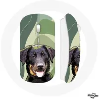 MANIACASE Draadloze muis - Beauceron - Zwart - Compatibel met Mac en PC - Inclusief WiFi USB-stick - Ergonomisch