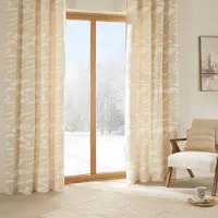 Atmosphera Madini Gordijn 140x260cm - Kant en klaar met ringen - Beige