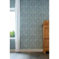 A.S. Création BAROK BEHANG | Klassiek - blauw bruin metallic - Secret Garden