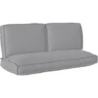 vidaXL Kussen Set Oxford Stof Grijs 120 x 50 x 52 cm