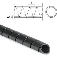 Hellermanntyton 161-41104 SBPE4D-PE-BK-5M Spiraalslang 5 tot 20 mm Zwart 5 m