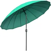 Outsunny Terrasparasol - Metaal - 250x250x240cm - Groen