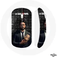 MANIACASE Draadloze Muis - - El Profesor Masker - Compatibel met Mac en PC - Inclusief USB-stick - Zwart