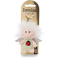 Nici Sleutelhanger Beschermengel Junior 7 Cm Pluche Beige/groen