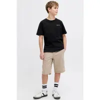 JJ REBEL JUNIOR T-shirt met backprint zwart Jongens Katoen Ronde hals Backprint - maat 128