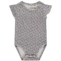 A Tiny Story romper lila Paars Meisjes Katoen Ronde hals All over print - maat 74