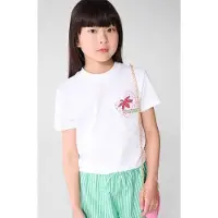 Shoeby T-shirt met backprint wit Meisjes Katoen Ronde hals Backprint - maat 122/128