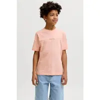 Jack & Jones JUNIOR T-shirt met backprint oranje Jongens Katoen Ronde hals - maat 128