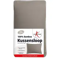 Lucovitaal Kussensloop bamboo taupe 50x70
