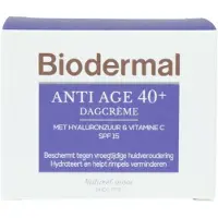 Biodermal Anti Age 40+ Dagcrème met hyaluronzuur en vitamine C - met SPF15