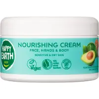 Happy Earth 100% Natuurlijke Voedende Créme Sensitive & Dry Skin - 200 ml