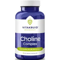 Vitakruid Choline Complex met Inositol, B1, B5, B12 & Folaat 90 Vegetarische capsules