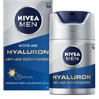 Nivea MEN Anti-Aging Crème mannen - Anti-Age Moisturizer - normale en rijpe huid - SPF 15 - Hyaluronzuur - 50 ml