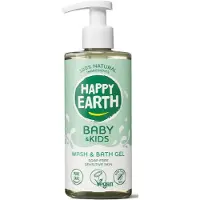 Happy Earth Baby & Kids 100% Natuurlijke Was & Badgel 300 Ml