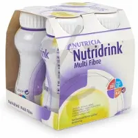 Nutricia Multi fibre vanille 200 ml 4 stuks