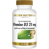 Golden naturals Vitamine D3 25 mcg (360 softgel capsules)