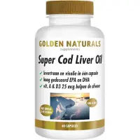 Golden naturals Super Cod Liver Oil (60 7 180 capsules) 60 softgel capsules