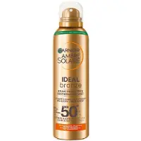 Garnier 1+1 Gratis: Ambre Solaire Ideal Bronze Beschermende Mist Spf 50 150 Ml