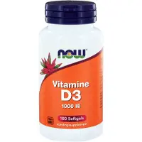 Now Vitamine D3 25 mcg 180 softgels