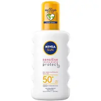 Nivea SUN Sensitive Immediate Protect Zonnebrand Spray SPF 50+ - Zonnespray Gevoelige huid - Parfumvrij - 200 ml