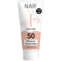 Naif 1+1 Gratis: Baby & Kids Minerale Zonnebrandcréme Spf 50 175 Ml