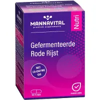 Mannavital Gefermenteerde Rode Rijst Met Co-enzym Q10 60 St Capsules