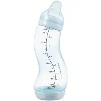 Difrax Babyfles Natural - 250 ml - Lichtblauw - 1 Stuk - S-fles - Anti Koliek
