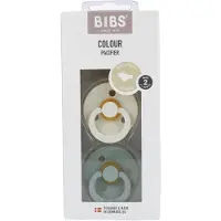 BIBS Anatomic Fopspeen Ivory - Sage 6-18 Maanden 2 St Speen