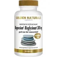 Golden naturals Magnesium Bisglycinaat 300mg (180 tabletten)
