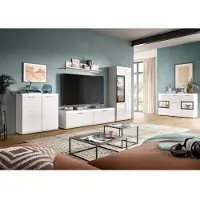 Furnilux Modern lowboard met rillenfräsung stijlvol tv-meubel voor uw woonkamer