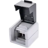 Value Wandcontactdoos | voor 2 Keystone modules | outdoor (IP44) | zwart/grijs