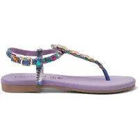 Lazamani Sandalen Dames Multi Leer Maat 37