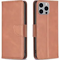 Mobigear Telefoonhoesje geschikt voor Apple iPhone 15 Pro Max Hoesje | Excellent Bookcase Portemonnee | Pasjeshouder voor 3 Pasjes | Telefoonhoesje voor Pinpas / OV Kaart / Rijbewijs - Bruin