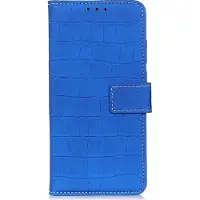 Mobigear Croco Bookcase voor Samsung Galaxy A21 - Blauw