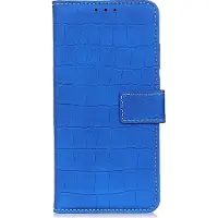 Mobigear Croco Bookcase voor Samsung Galaxy A82 5G - Blauw