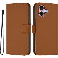 Mobigear Telefoonhoesje geschikt voor Apple iPhone 16 Hoesje | Urban Wallet Bookcase Portemonnee | Pasjeshouder voor 3 Pasjes | Telefoonhoesje voor Pinpas / OV Kaart / Rijbewijs - Bruin