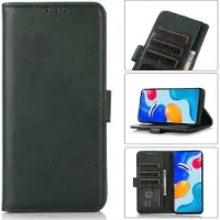 Mobigear Telefoonhoesje geschikt voor Apple iPhone 16 Hoesje | Wallet Bookcase Portemonnee | Pasjeshouder voor 3 Pasjes | Telefoonhoesje voor Pinpas / OV Kaart / Rijbewijs - Groen