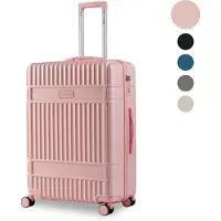 SKYCASES – Medium Reiskoffer – Classic Heritage – Lichtgewicht – TSA Slot – 66x45x26 cm – 63L – M Rolkoffer – Geruisloze Wielen – Roze