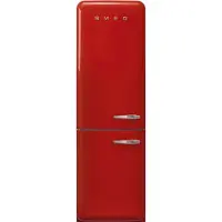 Smeg Fab32lrd6 - Retro Koel-vriescombinatie 196.8 Cm Linksdraaiende Deur 331 L Rood
