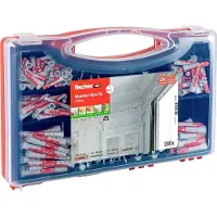 Fischer 577865 Meister-Box XL Altbau + S Assortimentsdoos pluggen 30 mm, 40 mm, 50 mm, 65 mm, 80 mm 280 onderdelen