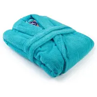 Artg Robezz - Badjas Sjaalkraag - 100% Badstof Katoen - Helderblauw - Aqua Blue - Maat XXXL