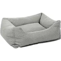 Flamingo kattenbed Baleno, rechthoekig, grijs, afmetingen: 80 x 67 x 22 cm
