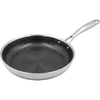 Safecourt Kitchen Hybride koekenpan - Ø 24 cm Pan - Inductie, Elektrisch, Keramisch & Gas - PFAS & PTFE vrij - Honingraat