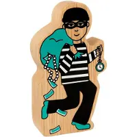 Lanka Kade houten speelgoedfiguur inbreker multicolor educatief.