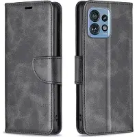 Mobigear Telefoonhoesje geschikt voor Motorola Edge 40 Pro Hoesje | Excellent Bookcase Portemonnee | Pasjeshouder voor 3 Pasjes | Telefoonhoesje voor Pinpas / OV Kaart / Rijbewijs - Zwart