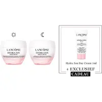 Lancôme Hydra Zen 2-Step Hydraterende Moisturizer Skincare Routine: Dagcreme | Nachtcreme + Cadeau - Hydra Zen Rich Cream Dagcreme 50ml & Hydra Zen Nachtcreme 50ml + Hydra Zen Dagcreme 5ml Cadeau