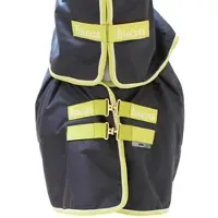 Bucas Oasis Turnout 200g + Nek Set Grijs/Limoen - 130/175 cm